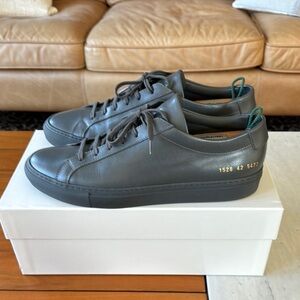 Common Projects Gray Minimalist Sneakers